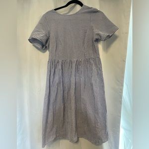 Stevie Hender blue and white striped dress Medium
